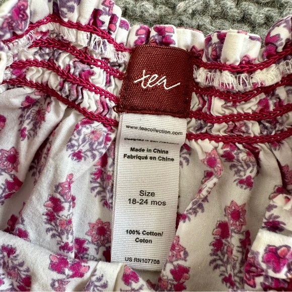 Tea Collection Dress and Bloomer Set Long Sleeve Size 18-24M - Picture 5 of 8